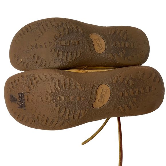 Born Sahara brown leather lace up driving shoes oxfords w1244 women size 6 - Picture 6 of 8